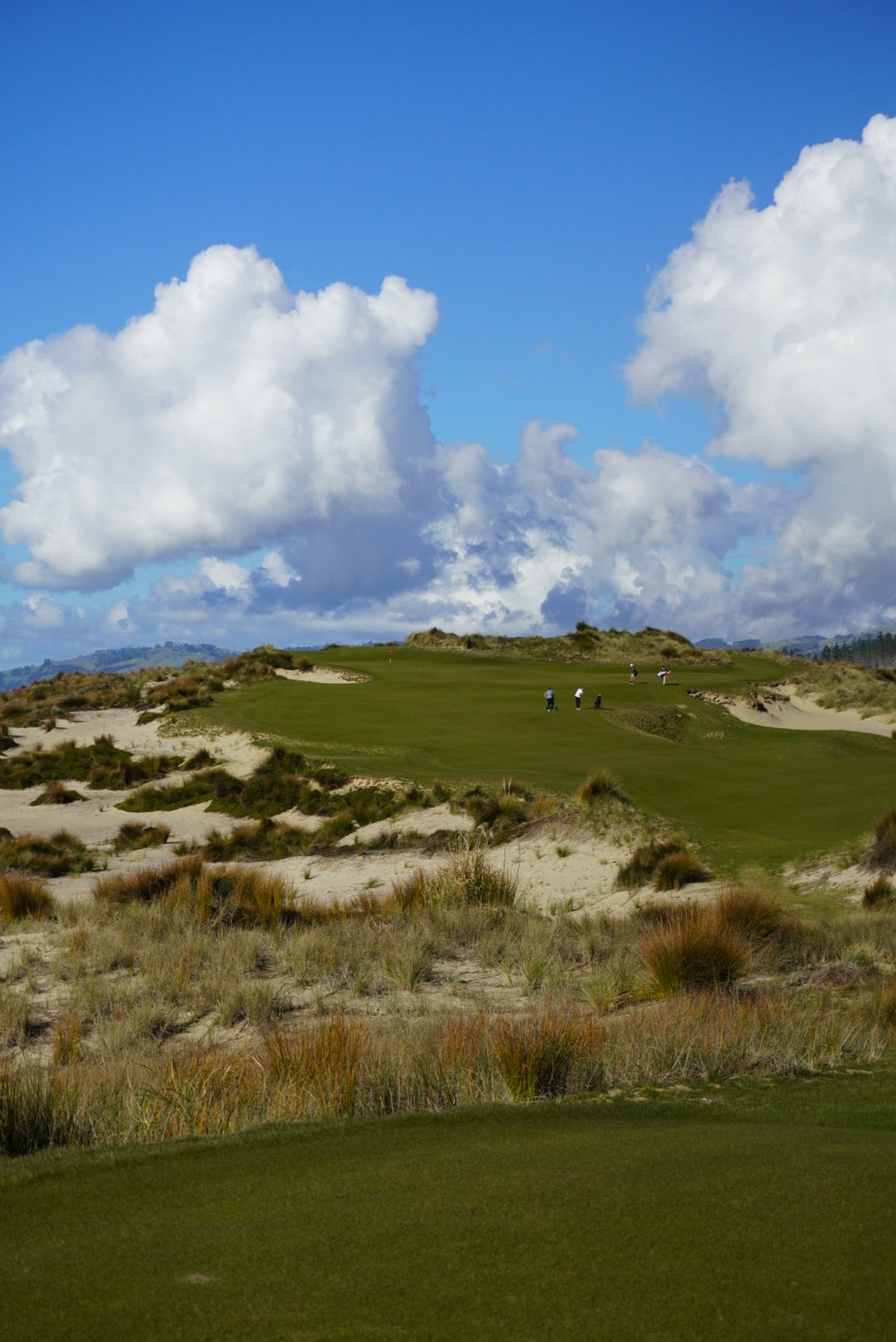 Golfer on the fairway at Te Arai Links South Course